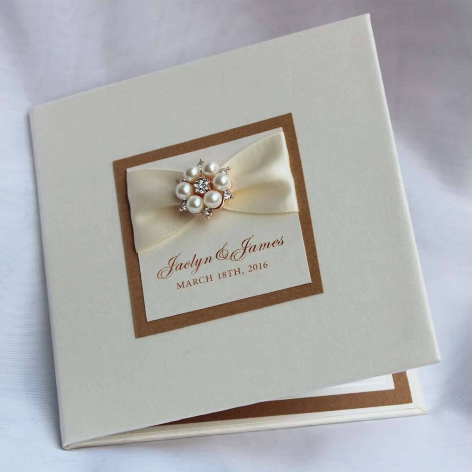 Invitation Card With  Hard Cover Wedding Invitation Card Square Greeting Card